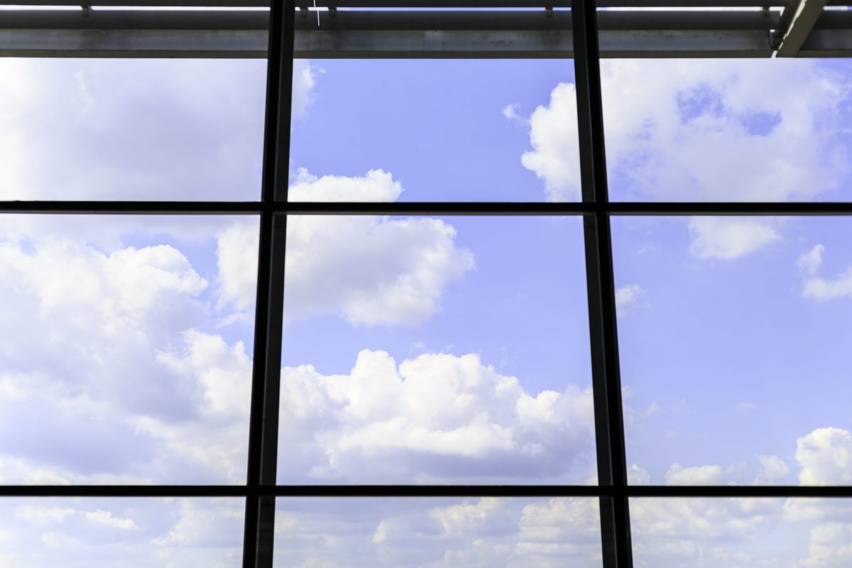 Airport terminal windows